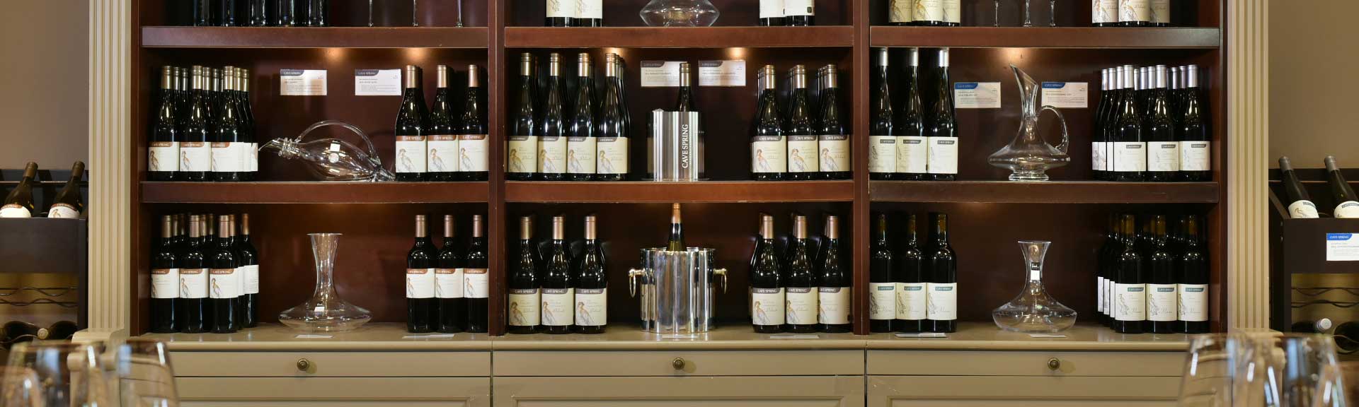 Cave Spring Wine Shop Shelf